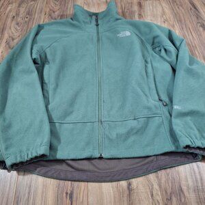 The North Face 3/4 in green pullover size large
